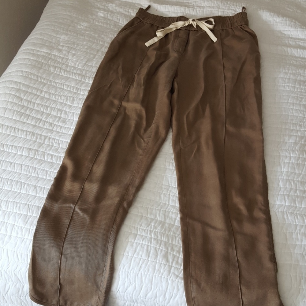 Aritzia 4 linen silk pants